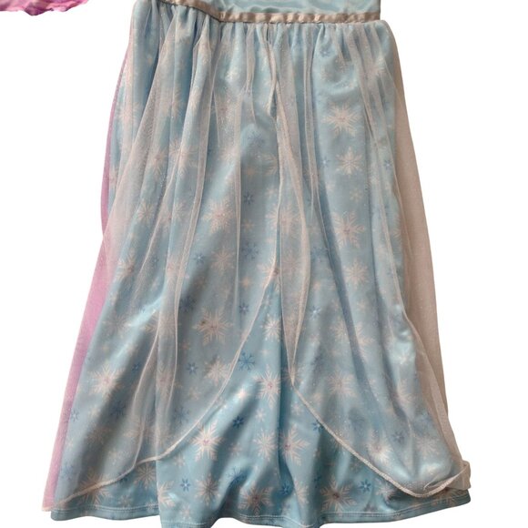 Disney Girls Nightgown Set 6 6X  Frozen Tangled Princess Elsa Rapunzel Dress Up - Picture 7 of 11